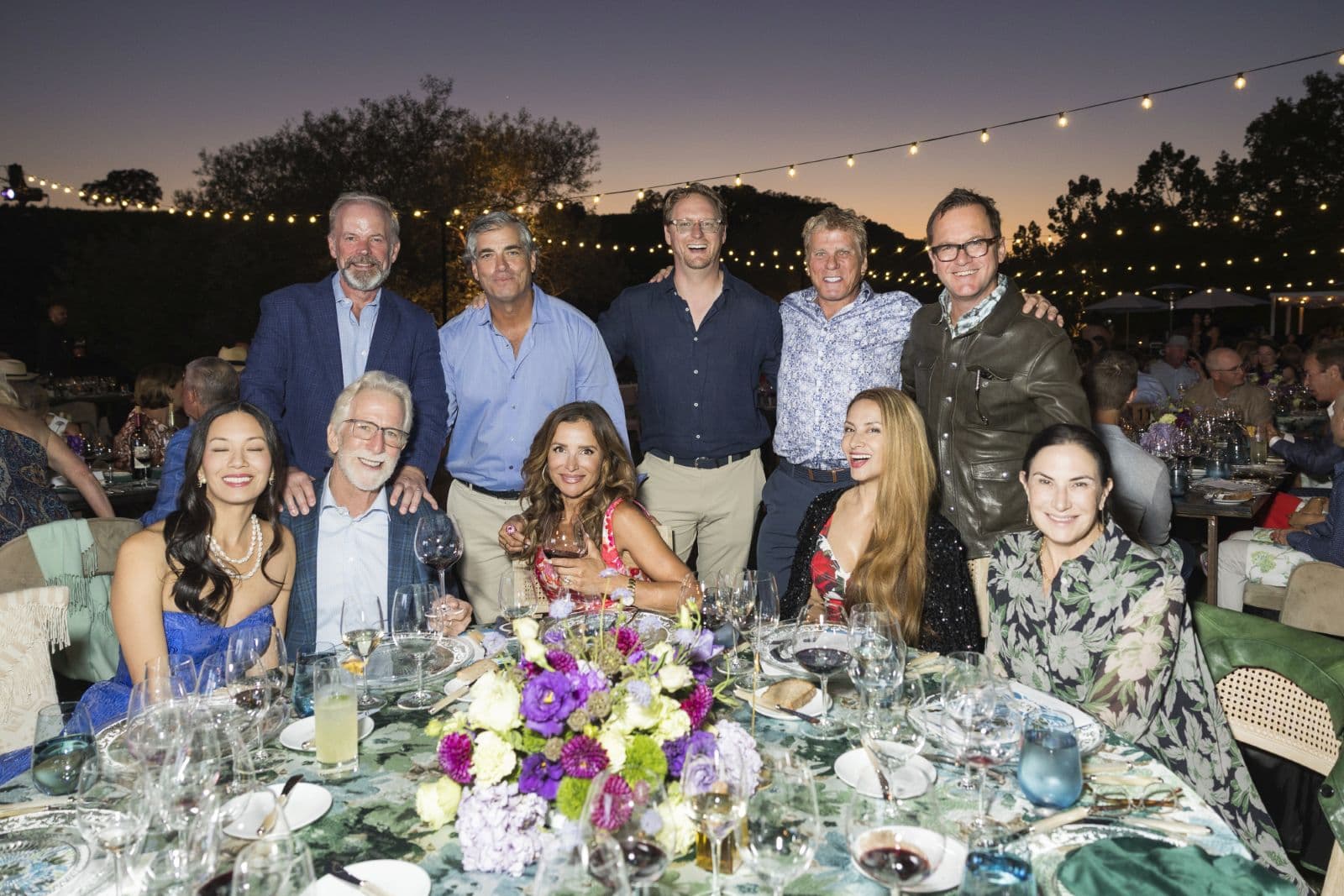 Guests seated for the four-course wine dinner